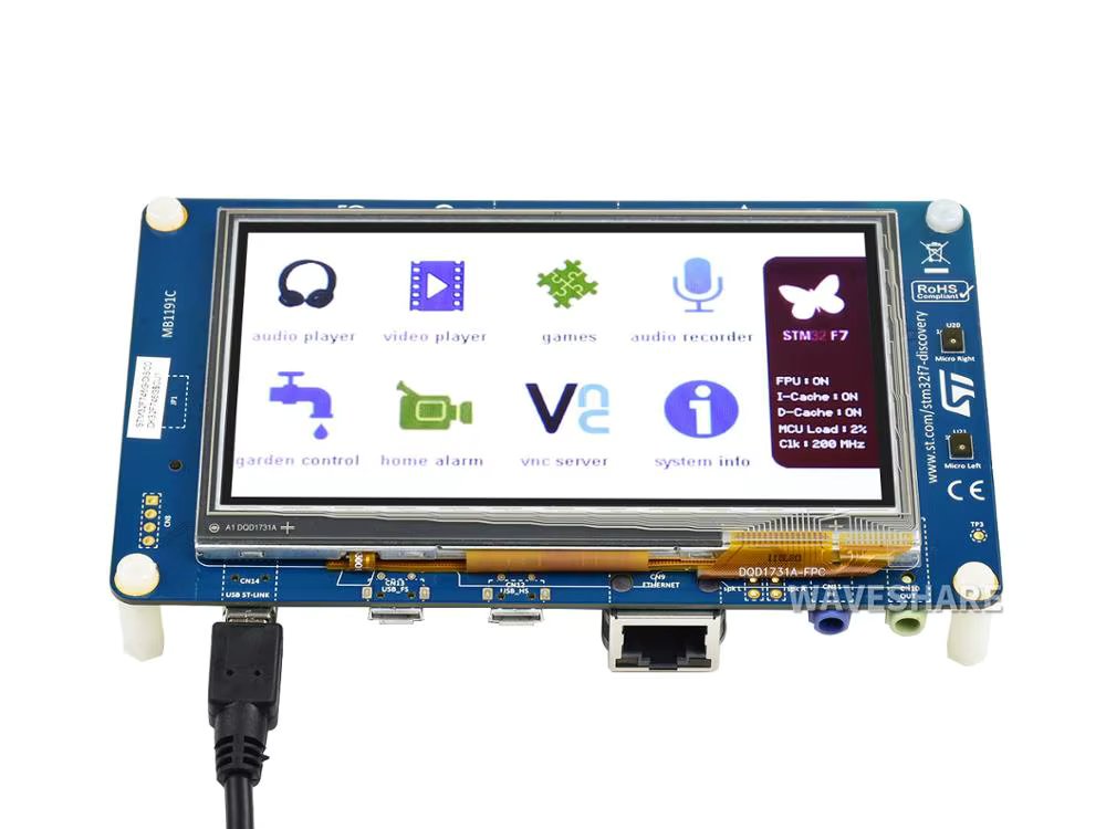 Original STM32 Discovery kit STM32F746G-DISCO/32F746GDISCOVERY, with STM32F746NG MCU& 4.3inch TFT Capacitive Touch LCD S