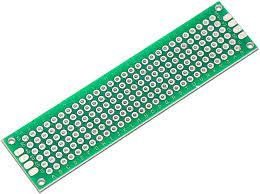 DOUBLE SIDED GREEN PCB 2X8 CM