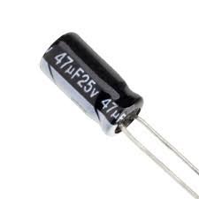 CAPACITOR 47uF, 25V
