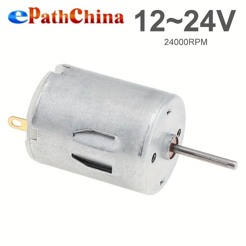 R280 DC Motor 12-24V 24000RPM High Speed Micro Motor For DIY Toys Mini Fans Juicer Water Pump Beauty Instrument