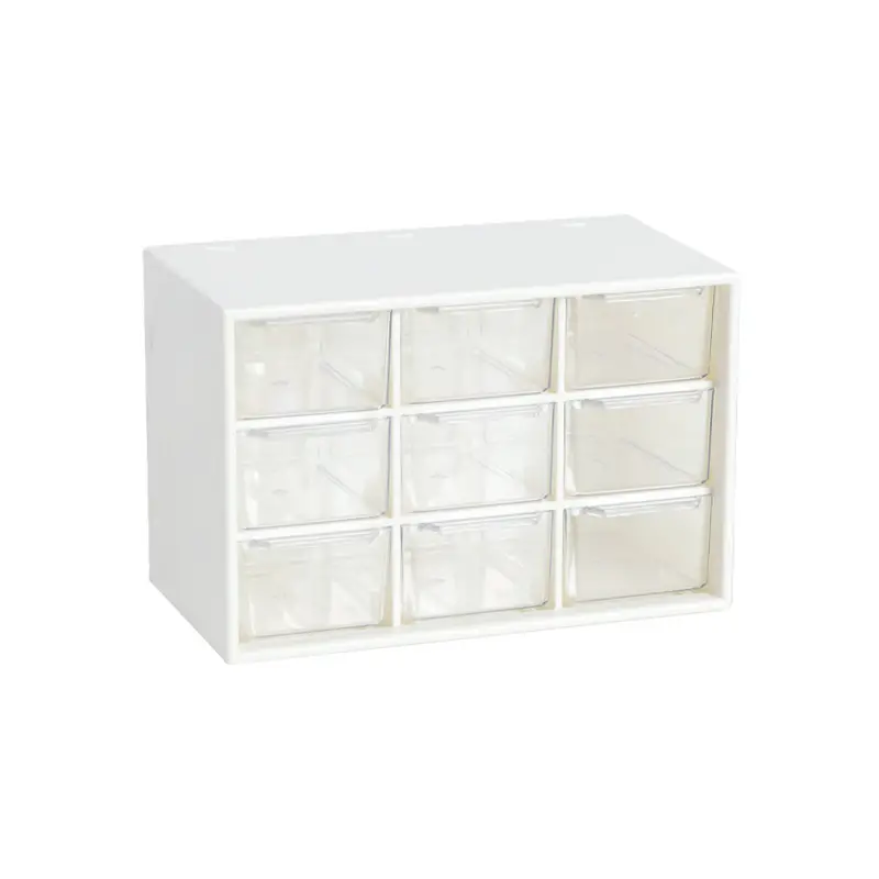 Nine Grids Storage Box With Drawer 1pc