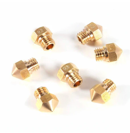 M7 Brass Screw thread MK10 Nozzle (3B340:  1.75+1.0mm)
