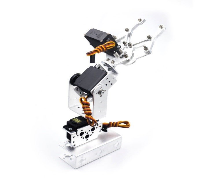 Not Assembly Full Set DIY 3DOF Robot Arm Manipulator Claw +3pcs MG995+3pcs Servo Horn (ND003 SET=1*ND003+3*AA022+3*NC088