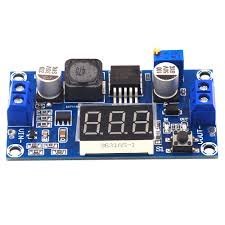 DC Adjustable 4A Step-up Power Module with Voltmeter
