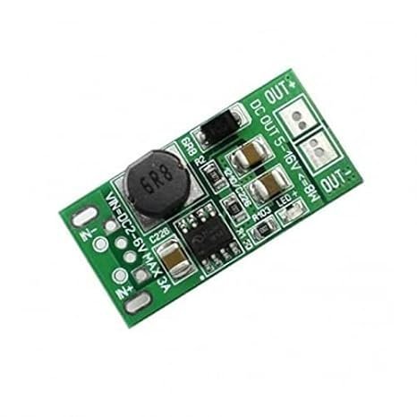 Low Voltage High Power Step Up Regulator Module 8W 5V-12V USB Bonding Pad to DC Version