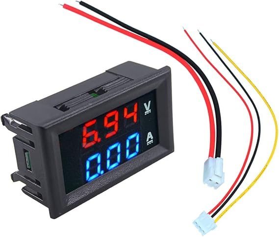 0.28" 100V 50A Dual LED Voltmeter Ammeter Blue+Red