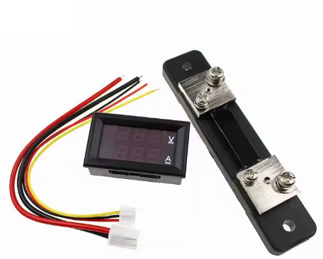 0.28" 100V 100A Dual LED Voltmeter Ammeter Blue+Red with Diverter