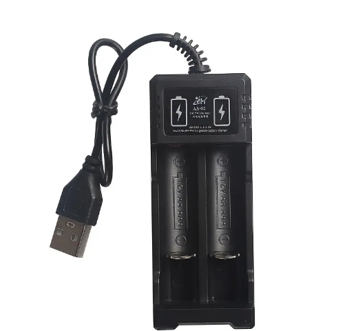 2 Slots USB Rechargeable Battery Charger for AA & AAA, Ni-MH & Ni-CD Batteries