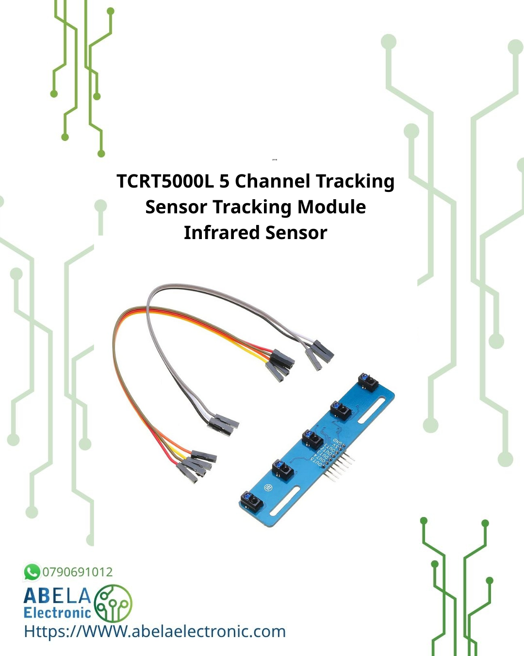 TCRT5000L 5 Channel Tracking Sensor Tracking Module Infrared Sensor