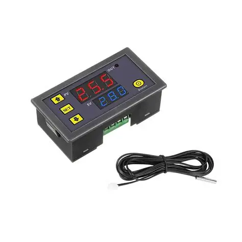 W3230 DC12V Digital Temperature Controller Microcomputer Thermostat Switch with 1mCable