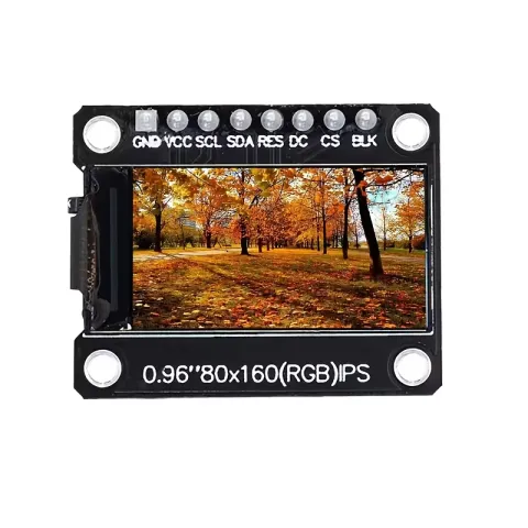 D-FLIFE 2.44 cm 8-Pin Full Color RGB LCD Display Module 80X160 TFT LCD Display Module ST7735 Driver Module SPI Interface for Handmade