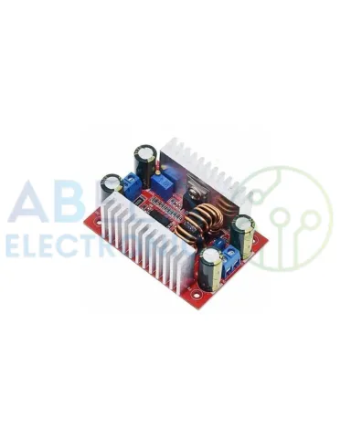 DC-DC Boost Power Module 400W, LED Driver Constant Current Voltage Charger, 15A DC-DC Boost Converter, Non-Battery Hardwired Power Module, Aluminum Heatsink