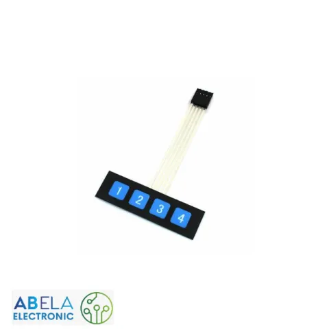 1X4 BLUE KEY MATRIX MEMBRANE SWITCH PLASTIC KEYPAD KEYBOARD