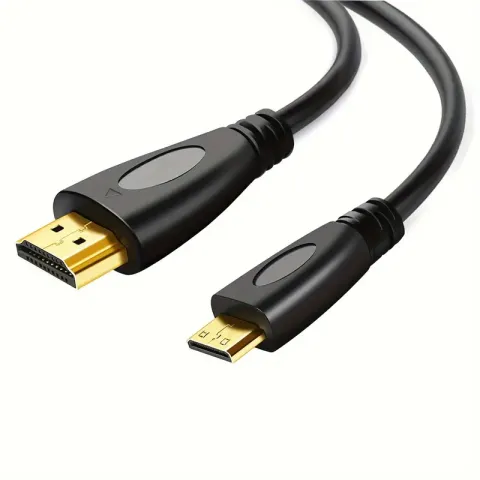 Mini HDTV To HDTV, High Speed Mini HD To HD Cable For Camera Tablet Notebook HD Conversion Cable (5ft/1.5m)