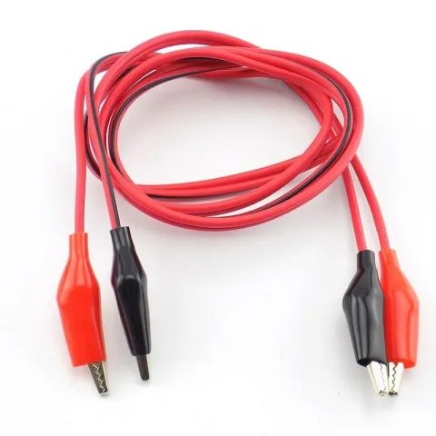 Alligator Clips, Double-Headed Clips, Alligator Jumper, Cable 46cm/18.11in