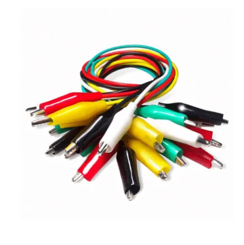 50cm Long Alligator Clips Electrical DIY Test Leads 10pcs
