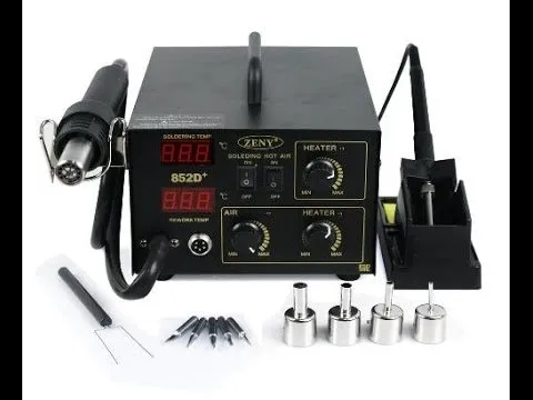 KADA 852D+ Soldering SMD Station BGA Rework SMT Welder 852 heat gun