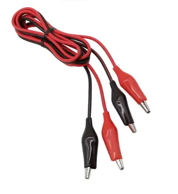 1 Meter Long Alligator Clips Electrical DIY Test Leads 1 pcs