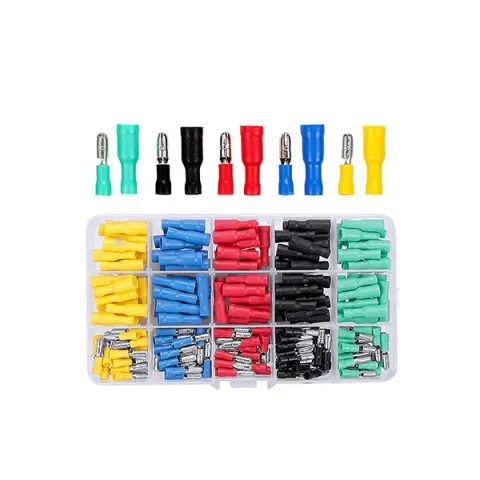 100 Pair Insulated Female&Male Connecter Wire Crimp Terminal Set