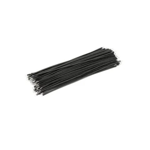 Bundle 24 AWG 15 cm Electric Wire Cable Tinning Black