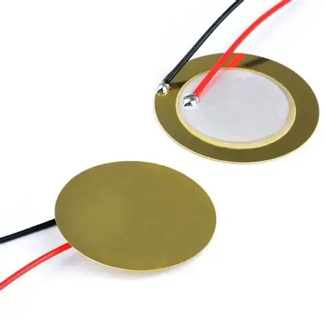 Piezo Pickup System 27mm Piezo Amplifiers Discs With Leads For Acoustic Guitar Drum