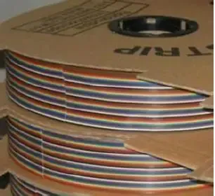 Flat Rainbow RibbonDupont Cable 2.54mm Pure Copper AWG24 1Meter FOR 3.5 JD