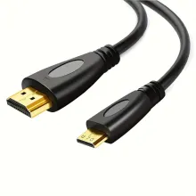 Mini HDTV To HDTV, High Speed Mini HD To HD Cable For Camera Tablet Notebook HD Conversion Cable (5ft/1.5m)