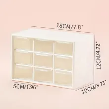 9 Compartments Multifunctional Plastic Storage Box For electronic components